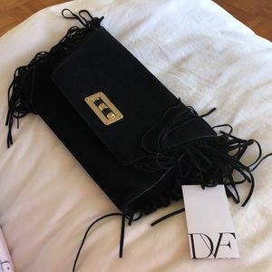 DVF black clutch